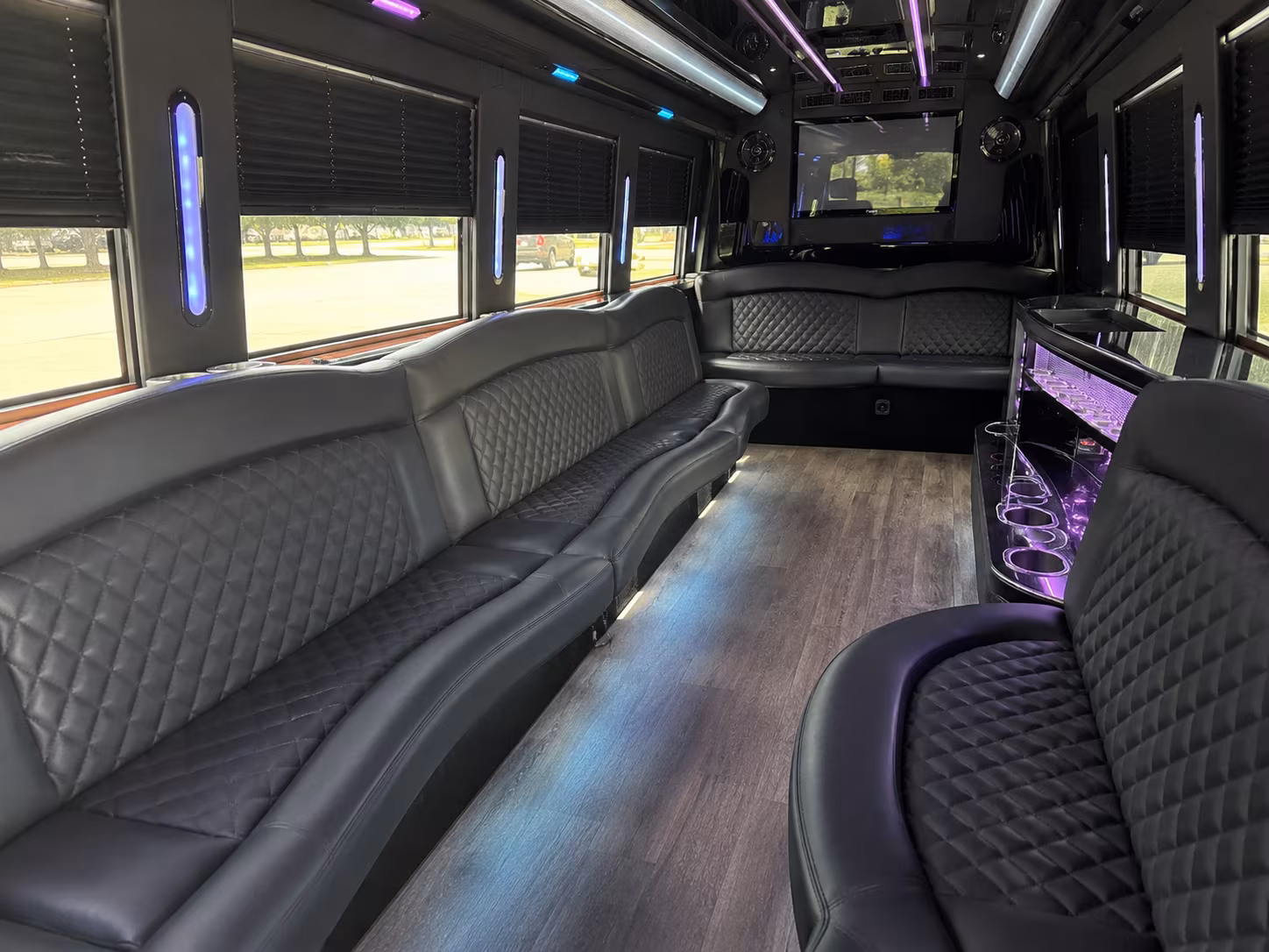 Fort Myers Bachelor & Bachelorette Transportation party bus exterior