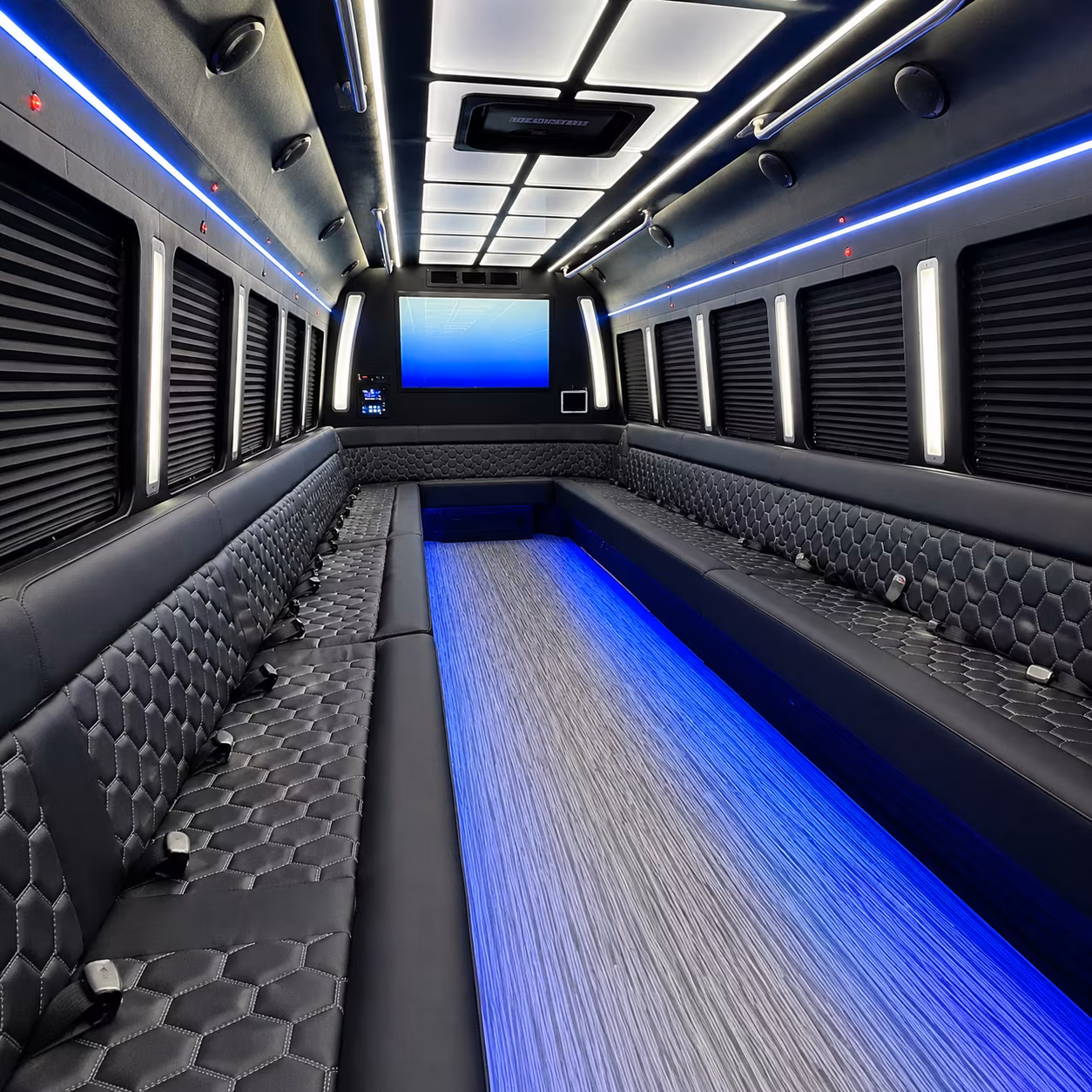 Fort Myers Bachelor & Bachelorette Transportation party bus exterior