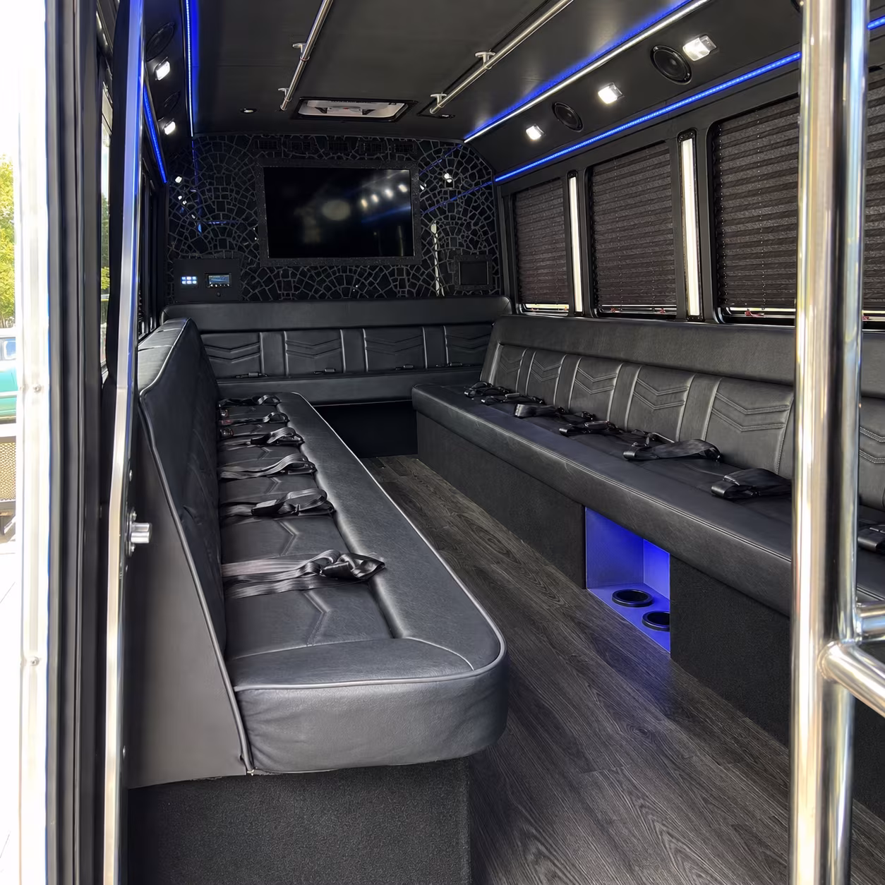 Fort Myers Private Event Transportation party bus exterior