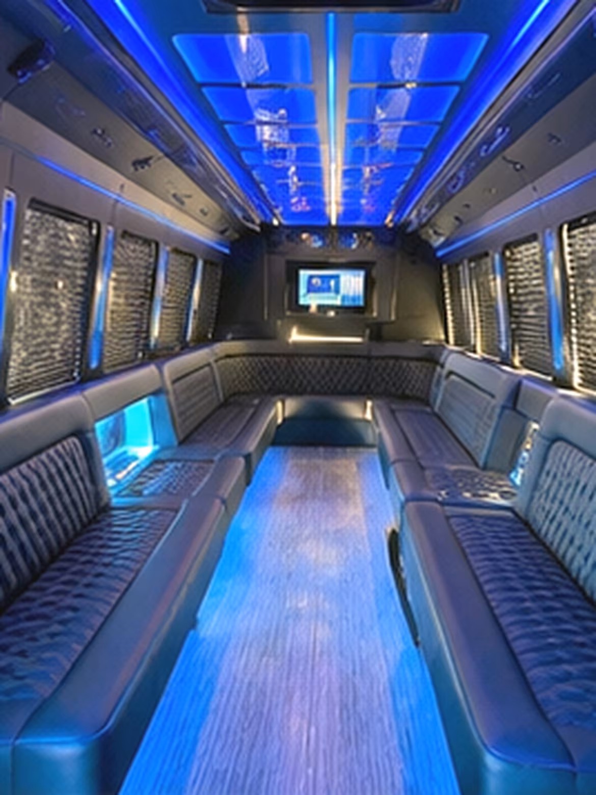 Fort Myers Prom & Homecoming Transportation party bus interior
