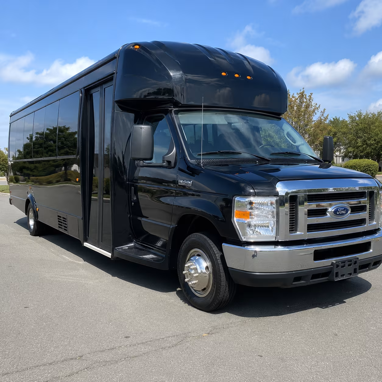 Fort Myers Sporting Event Transportation party bus exterior