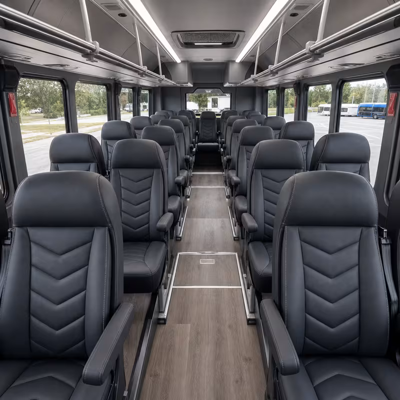 15-35 Passenger Minibus Interior