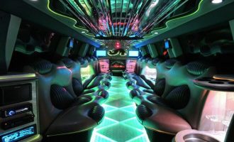 Hummer limo Ft Myers interior