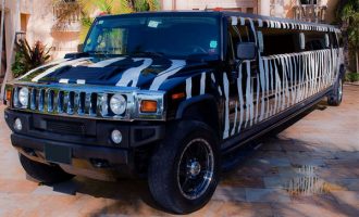 zebra hummer limo